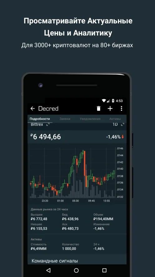 Blockfolio — курс биткоина | котировки криптовалют - Скриншот 3