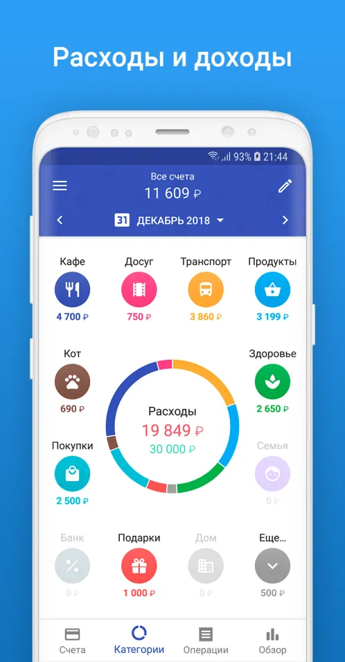 1Money - удобный учет расходов и доходов, бюджет - Скриншот 2