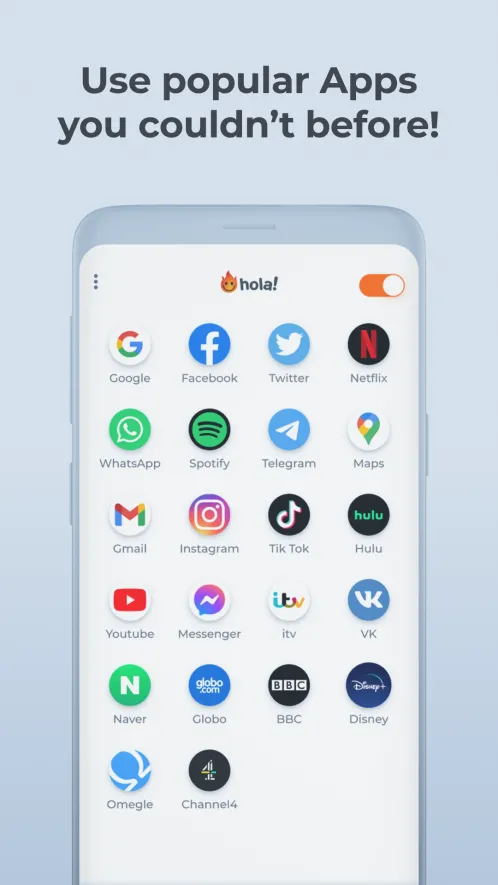 Hola Free VPN Proxy - Скриншот 1