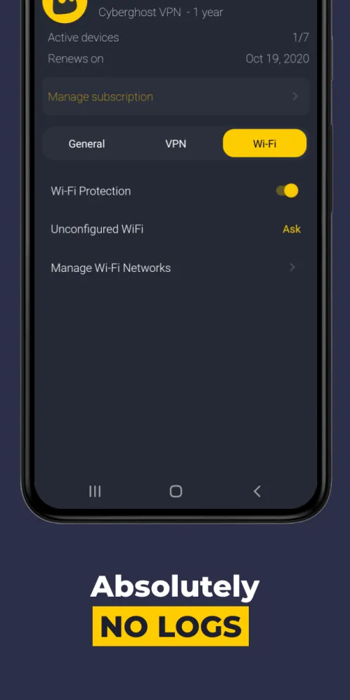 VPN by CyberGhost - Fast & Secure WiFi Protection - Скриншот 3