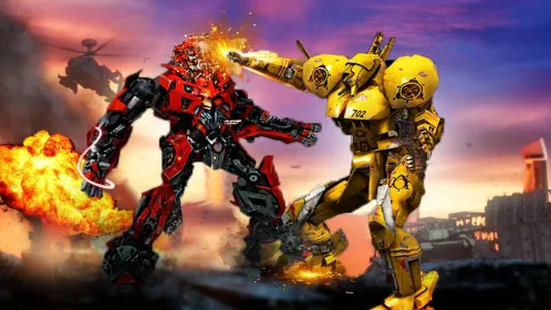 US Transforming Robot Fighting Game - Скриншот 3