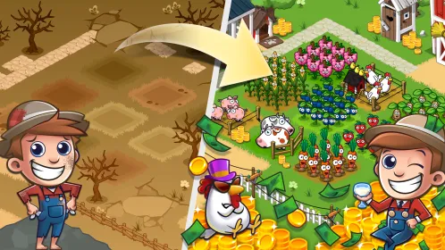 Idle Farming Empire - Скриншот 1