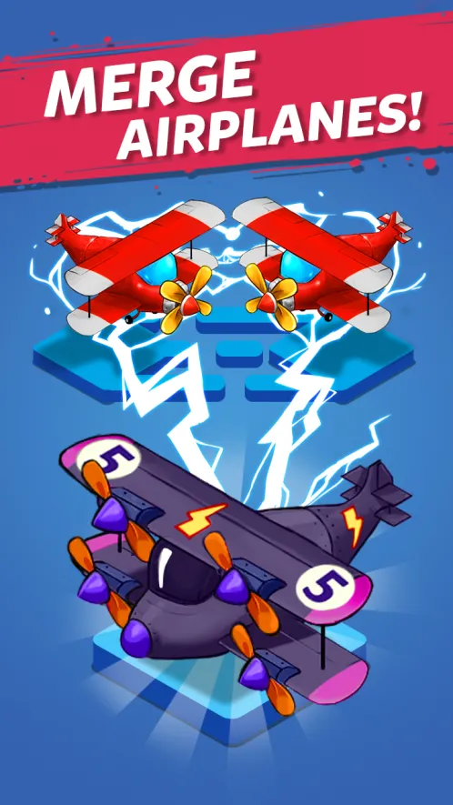 Merge Airplane: Cute Самолет Слияния - Скриншот 5