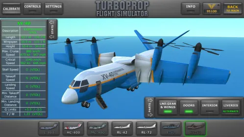 Turboprop Flight Simulator 3D - Скриншот 1