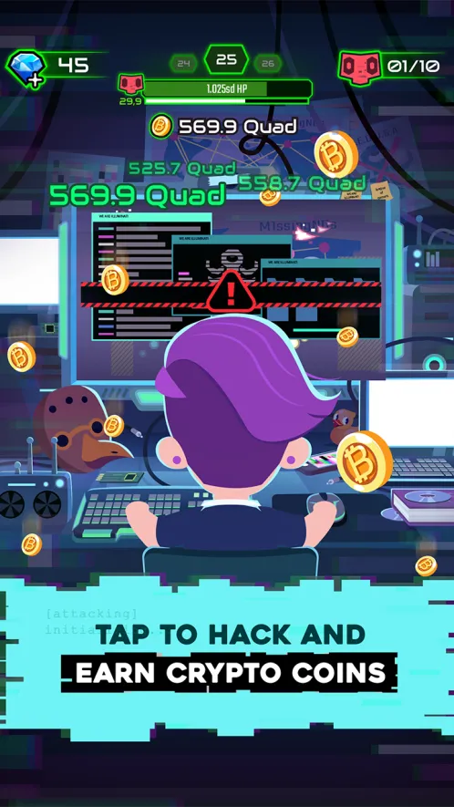 Hacking Hero: Hacker Clicker - Скриншот 2