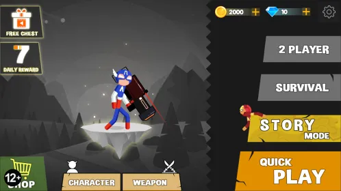 Stickman Fighting - Stickman Supreme Warriors - Скриншот 4
