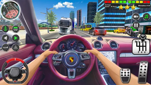 Вождение Школа Автомобиль Игры - Скриншот 2