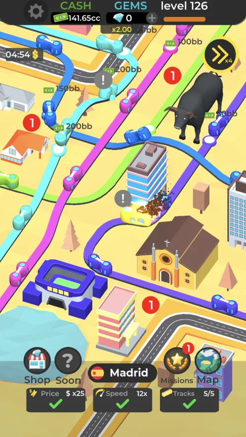 Subway Idle 3D - Скриншот 1