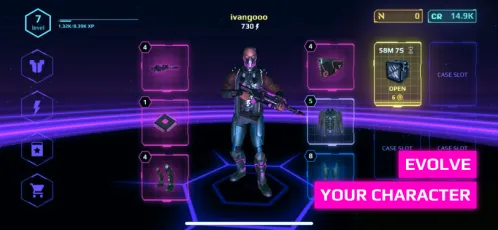 CyberHero: Cyberpunk PvP TPS - Скриншот 4