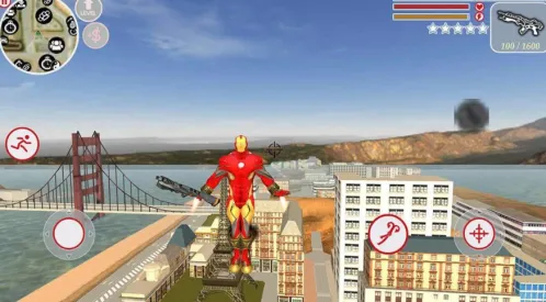 Iron Rope Hero War - Superhero crime city Games - Скриншот 5