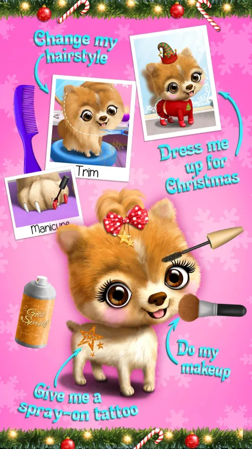 Christmas Animal Hair Salon 2 - Скриншот 3