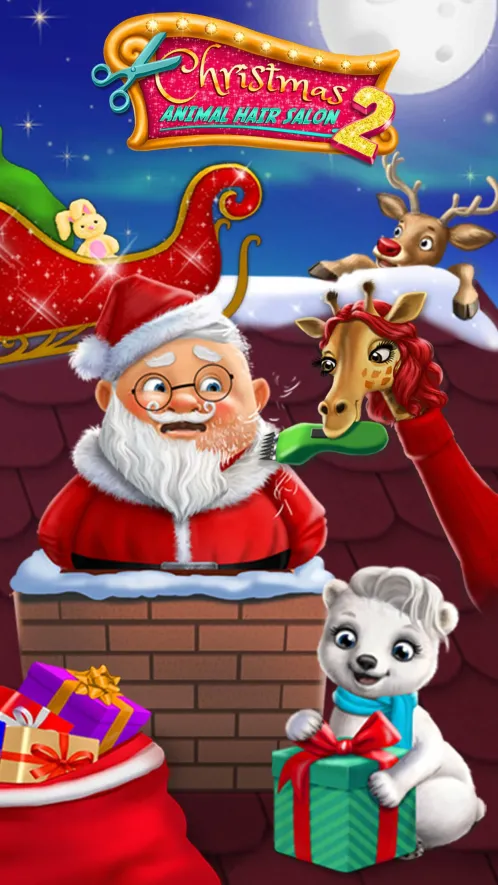 Christmas Animal Hair Salon 2 - Скриншот 1