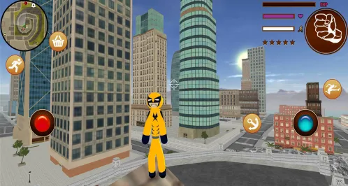 Wolveine Stickman Rope Hero Miami Mafia Simulator - Скриншот 1