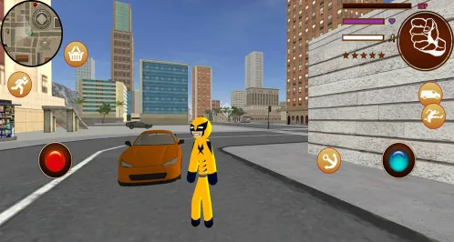Wolveine Stickman Rope Hero Miami Mafia Simulator - Скриншот 3