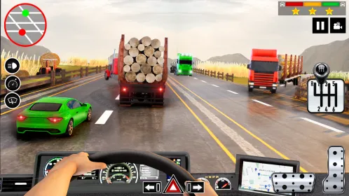 Log Transporter Truck Driving - Скриншот 5