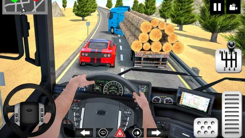 Log Transporter Truck Driving - Скриншот 3