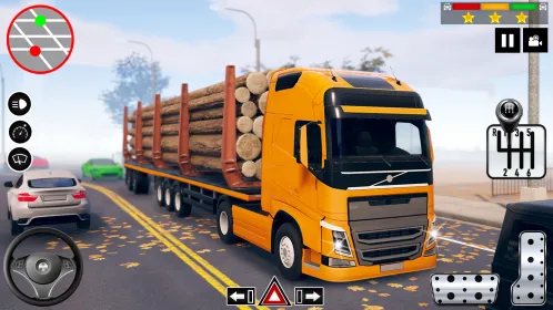 Log Transporter Truck Driving - Скриншот 1