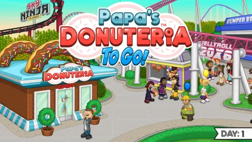 Papa's Donuteria To Go! - Скриншот 1