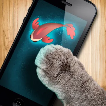 Скачать Рыбка для кошки игра на Андроид